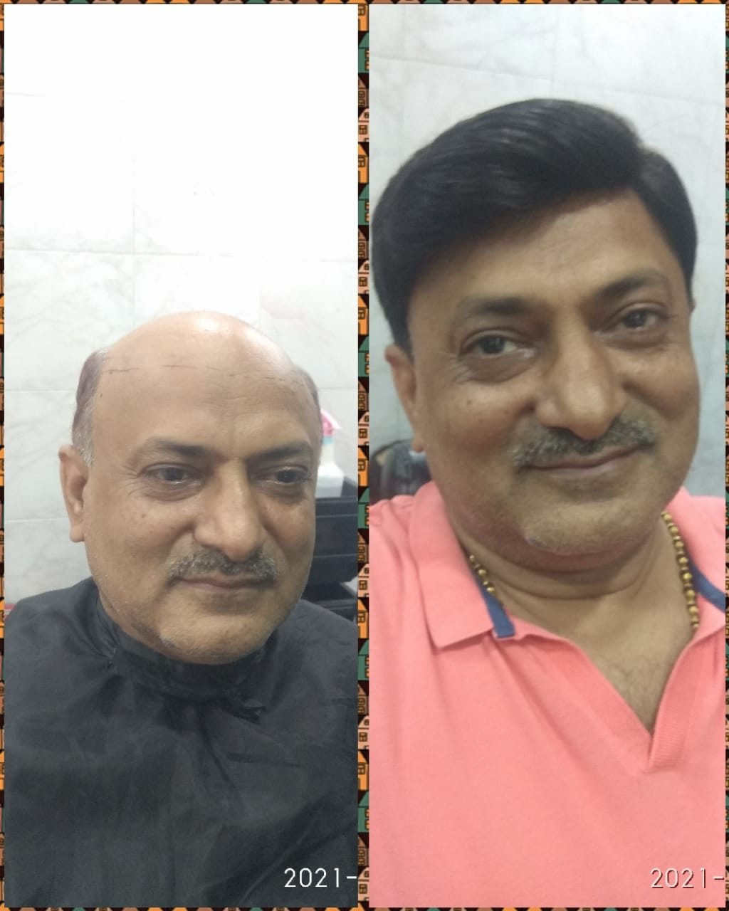 Hair styling example